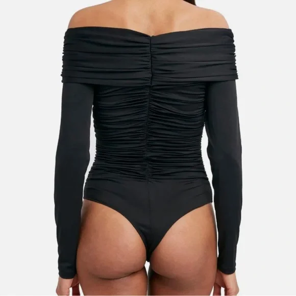 BCBGMAXAZAZRIA black bodysuit,Size S - Picture 2 of 2